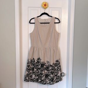 Anne Taylor LOFT Sleeveless Mini Dress with Crew Neckline